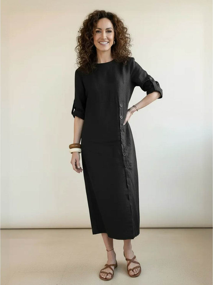100% Linen Pure Elegance Dress