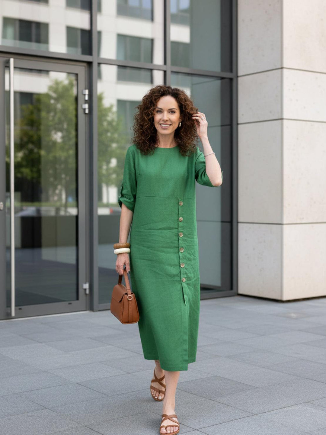 100% Linen Pure Elegance Dress
