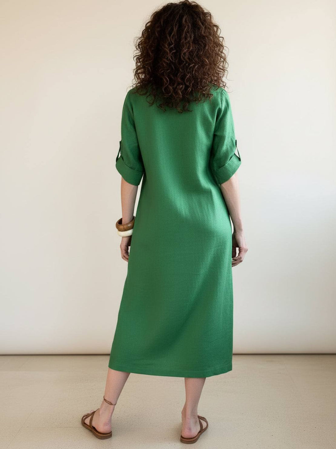 100% Linen Pure Elegance Dress