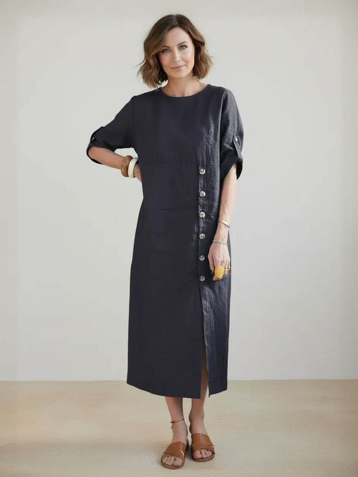 100% Linen Pure Elegance Dress