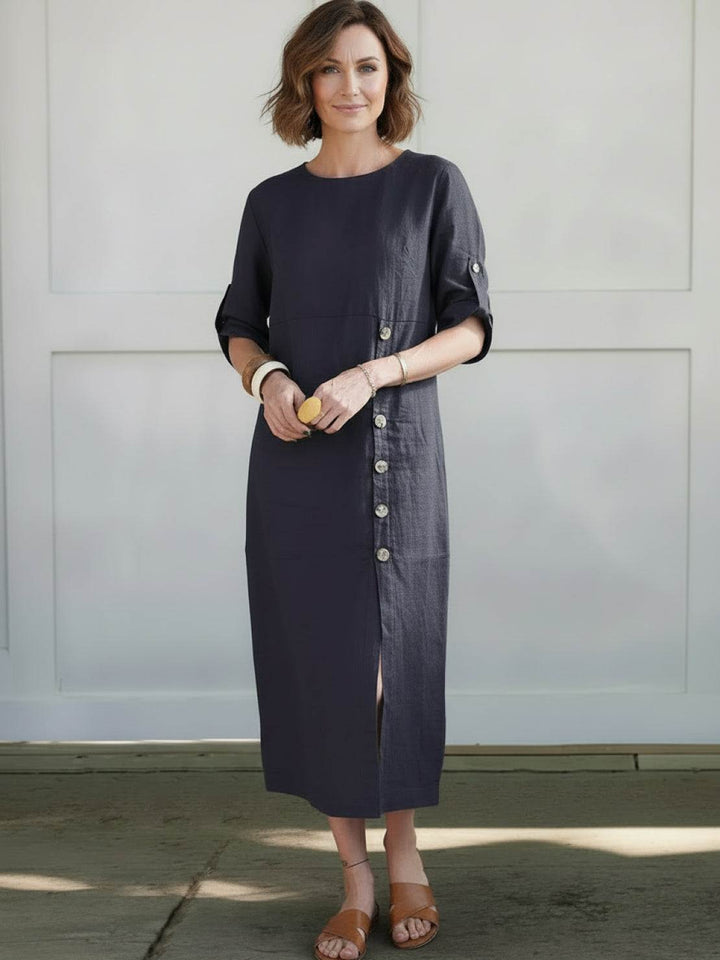 100% Linen Pure Elegance Dress