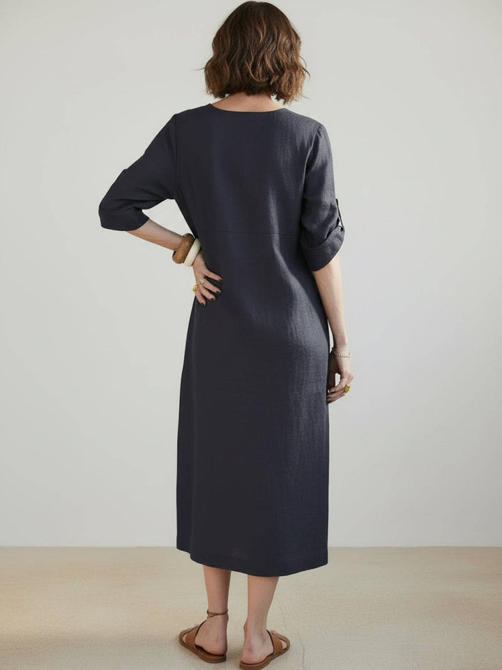 100% Linen Pure Elegance Dress