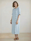 100% Linen Pure Elegance Dress