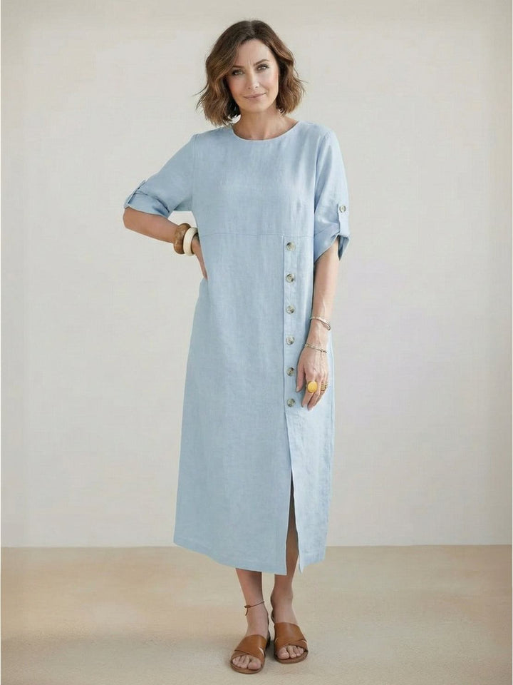 100% Linen Pure Elegance Dress