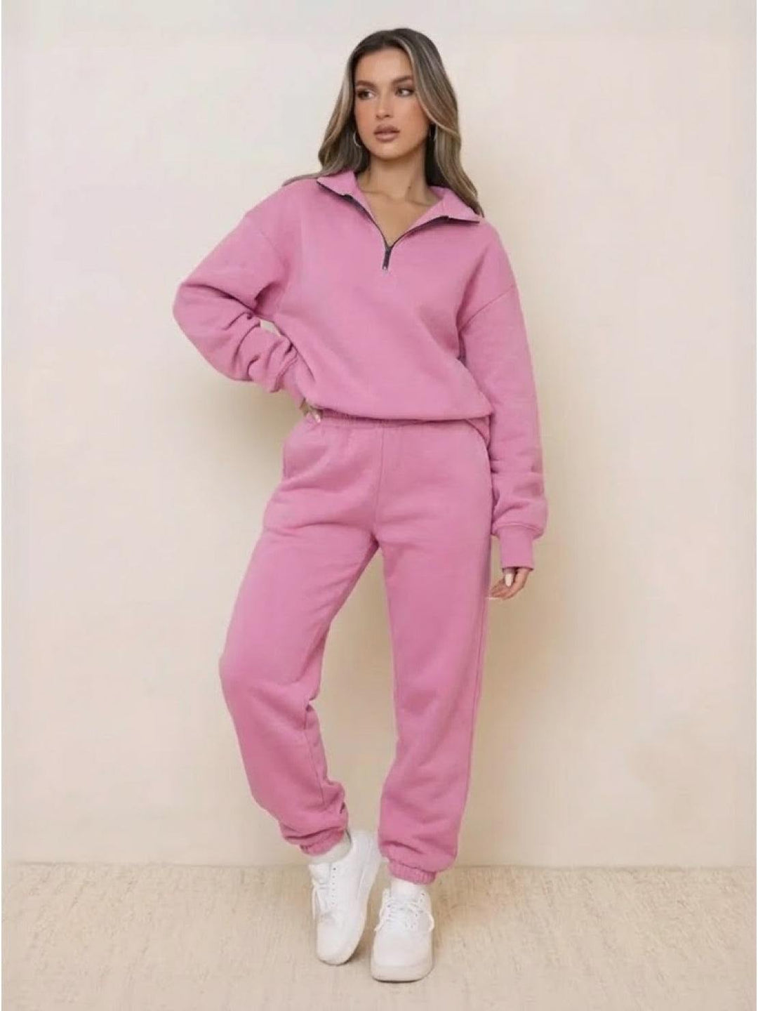 Ultra-Soft and Comfy Co-ord Tracksuit Set pink image 2 