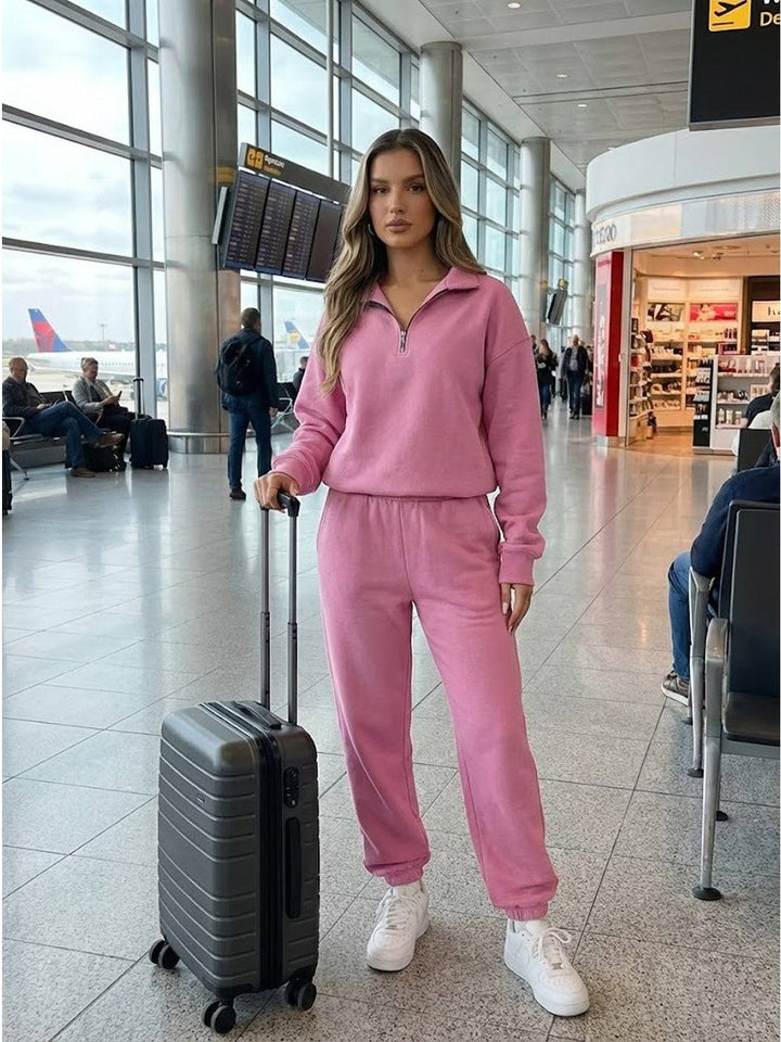 Ultra-Soft and Comfy Co-ord Tracksuit Set pink image 5 