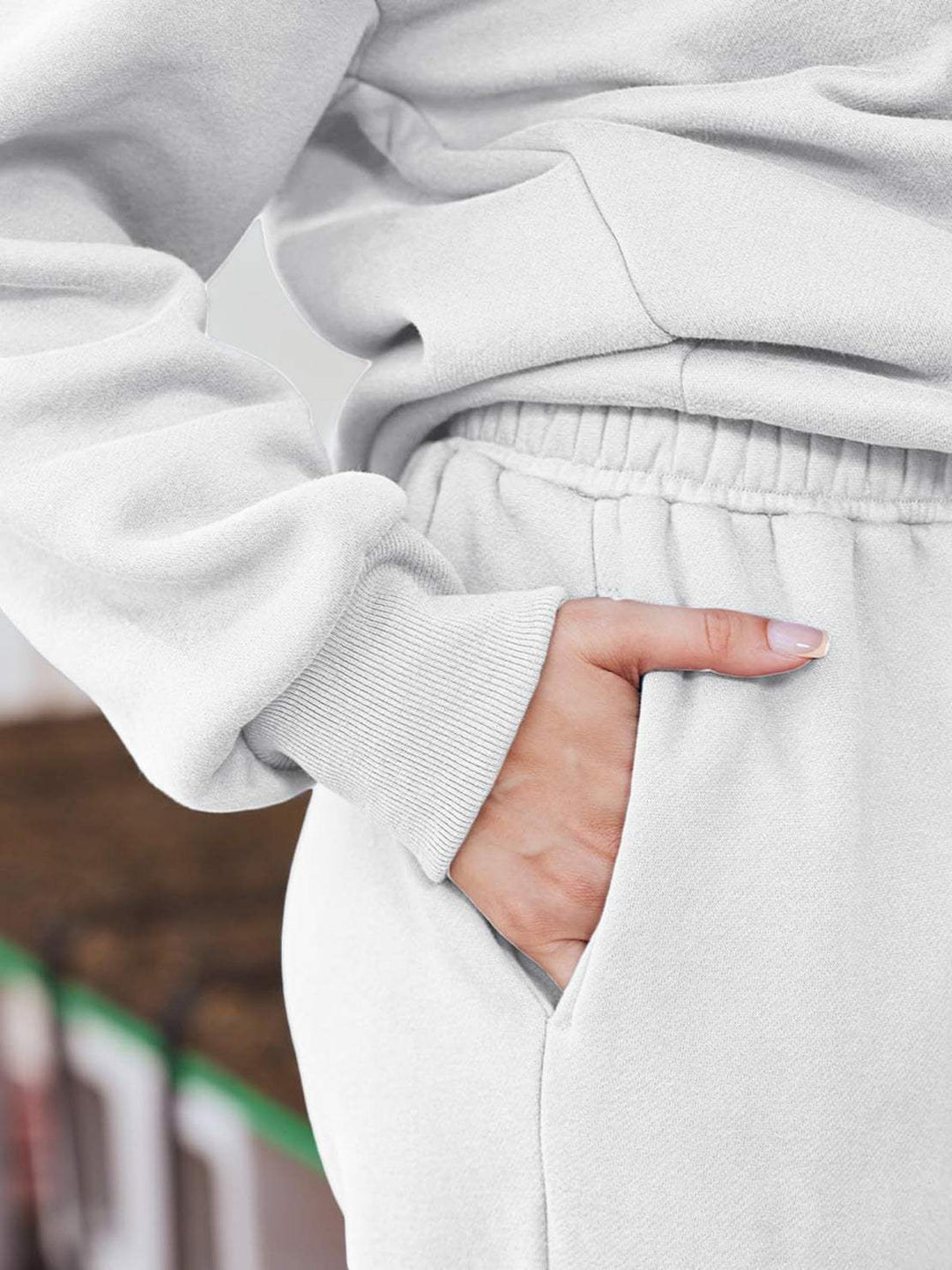 Ultra-Soft and Comfy Co-ord Tracksuit Set white image 6 