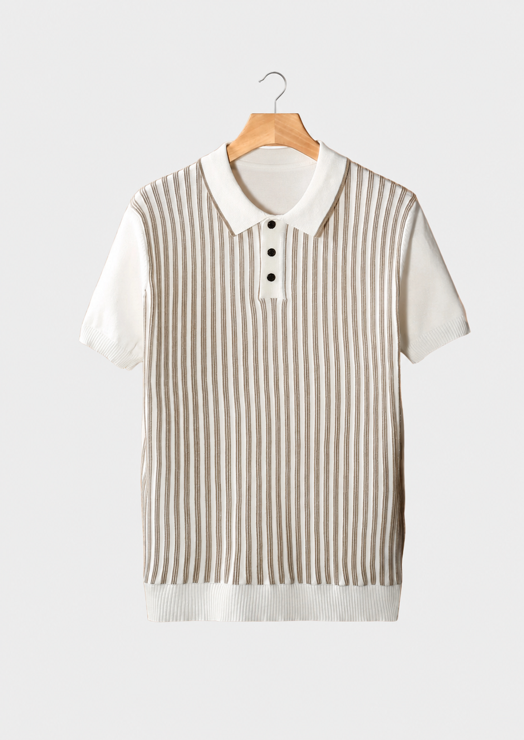Vertical Striped Polo white image 1 #color_white