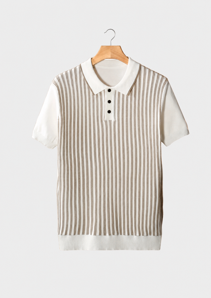 Vertical Striped Polo white image 1 #color_white